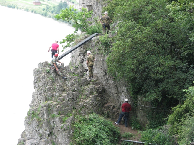 randonnée sportive avec joëlettes, Marche-les-Dames, 2012